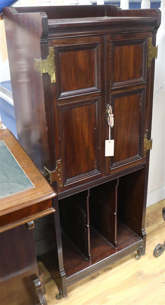 A mahogany music cabinet by Holland & Son, H.125cm